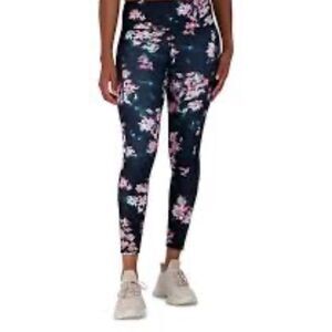Duluth Trading Co Floral Leggings - Navy and Pink